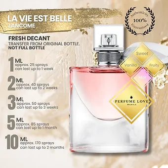 PERFUME DECANT La vie est BeIIe